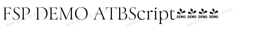 FSP DEMO ATBScript字体转换 FSP DEMO ATBScript字体转换